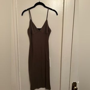 Forever 21 army green spaghetti strap dress size medium